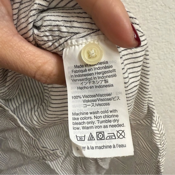 Madewell Central Shirt in Luis Stripe Size XL - Picture 5 of 6